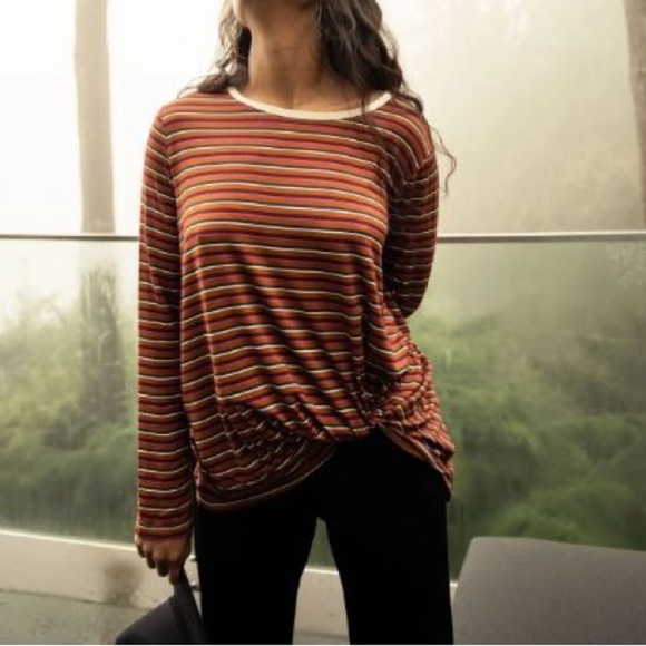 Jackson Rowe Knotty Striped Long Sleeve Shirt Size Large - Picture 1 of 10